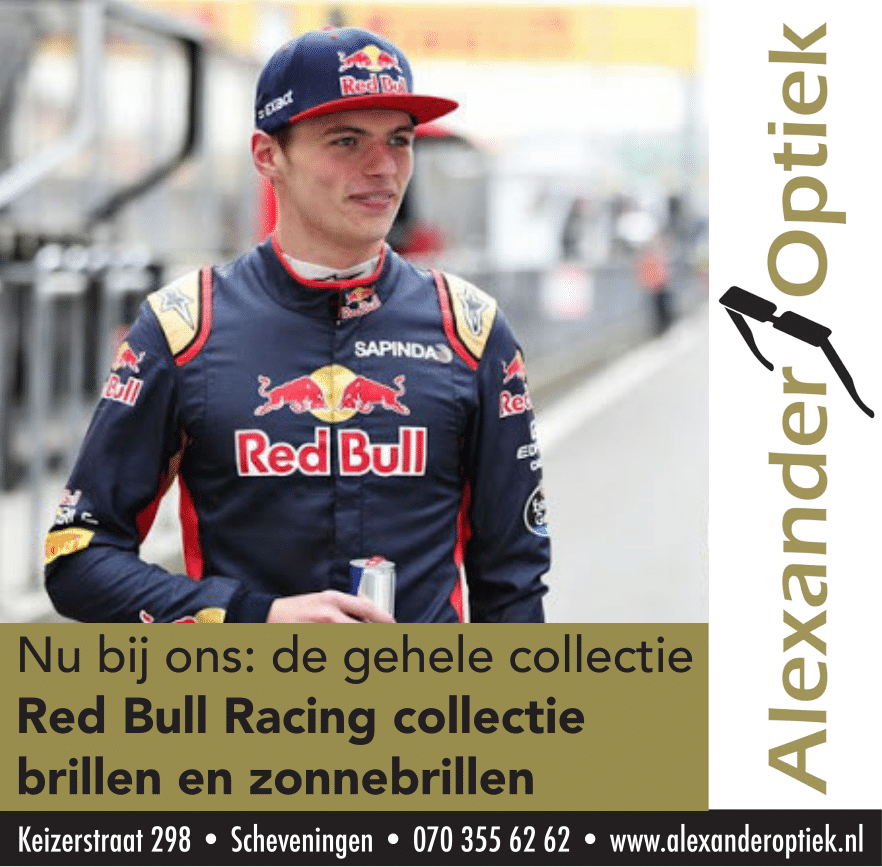 De gehele Red Bull Racing collectie brillen en zonnebrillen!